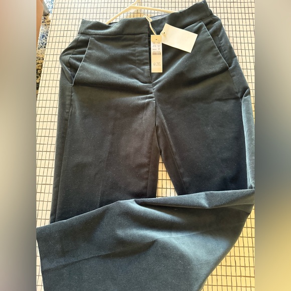 Jcrew COLLECTION NWT kate velvet Black pants size 00 CUTE - Picture 3 of 8